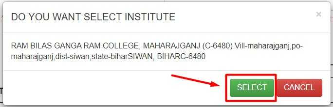 Select Your Institute for Scholar Apply on NSP Website 3
