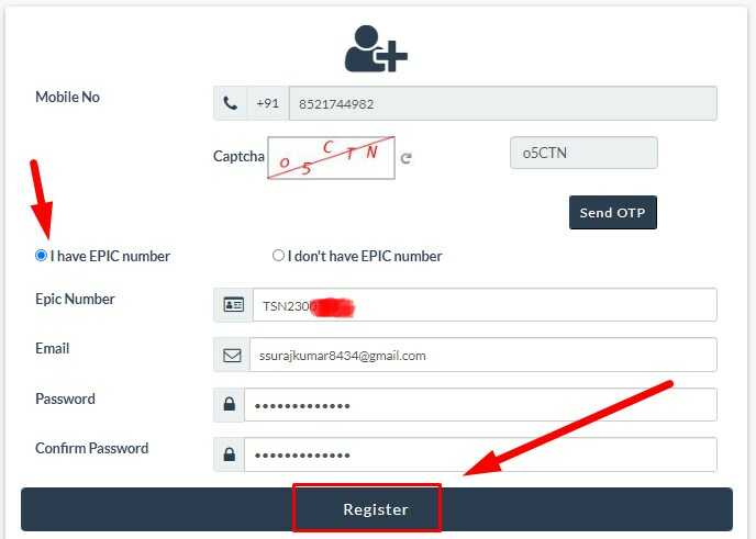 NVSP Portal Registration Process Register