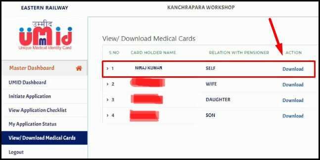 UMID Medical Card Download