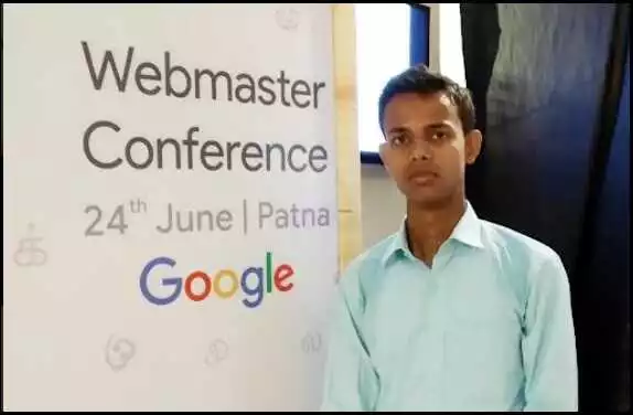 Nirajforhelp.com Owner Niraj Kumar at Google Webmaster Conference Patna