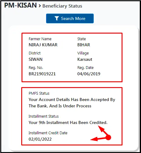 PM Kisan Yojana Payment has been  Credited in my Account Status Check by NirajForHelp.com