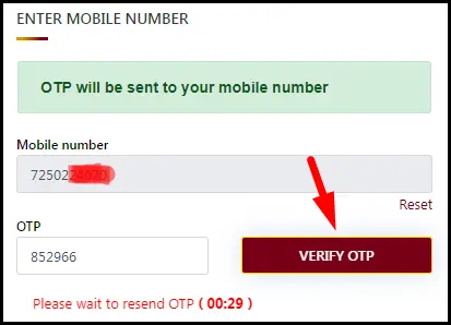 Verify Mobile OTP to Buy Har Ghar Tiranga 2.0 Online